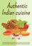 Authentic Indian cuisine poster flat vector template