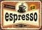 Authentic Italian espresso vintage tin sign