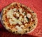 Authentic Italian wooden owen baked pizza