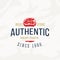 Authentic Meat Store Vintage Typography Label, Emblem or Logo Template. Premium Quality Steak Sign. Butchery and