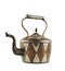 Authentic metal teapot vessel isolated