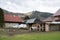 Authentic rural area with rustic building.