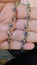 Authentic Sapphires & Diamonds, Sterling Silver Heart Bracelet