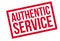 Authentic Service rubber stamp