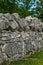 Authentic stone fence in the Jura Alps in Switzerland - 1