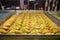 Authentic sweet Baklava, traditional turkish famous delicious dessert in tray showcase of local shop in Istanbul