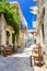 Authentic traditional Greece - cute street tavernas, Naxos island