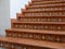 Authentic traditional stairs decorated with elegant rustic tiles in Bielsa, Huesca, Spain