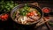 Authentic Vietnamese Pho Dish: Detailed High-Resolution Photo Ideal for Culinary Blogs, Asian Cuisine Cookbooks, and Restaurants