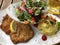 Authentic Wiener Schnitzel vom Schwein & x28;Pork Schnitzel& x29; Served in Germany