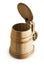 Authentic wooden rustic beer mug tankard