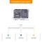 Author, book, open, story, storytelling Business Flow Chart Design with 3 Steps. Glyph Icon For Presentation Background Template