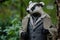 Authoritative Anthropomorphic badger wearing business manager suit. Generate ai