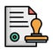 Authorized, commitment Vector Icon which can easily modify or edit