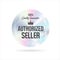 Authorized seller Hologram sticker or label with holographic texture