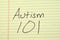 Autism 101 On A Yellow Legal Pad
