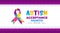 Autism Acceptance Month background for banner design template