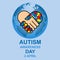 Autism awareness day design