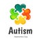 Autism Awareness Day. Illustration on white background