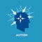 Autism. Concept vector illustration