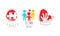 Autism and Down Syndrome Logo Templates Collection, Awareness Concept, Kids Center, Charitable Organization Colorful