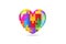 Autism Heart children symbol logo vector