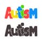 Autism jigsaw puzzle text