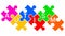 Autism word written on puzzles. Autism spectrum disorder concept