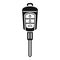 Auto car key icon simple vector. Smart remote button