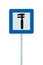 Auto Car Repair Shop Icon, Vehicle Mechanic Fix Service Garage Road Traffic Sign Roadside Pole Post Signage, Isolated