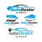 Auto dealer logo , car vector logo