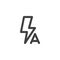 Auto flash line icon