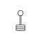 auto gear stick icon. Element of car workshop icon for mobile concept and web apps. Thin line auto gear stick icon can be used for