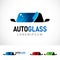 Auto Glass Logo Design Template