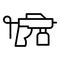 Auto gun icon outline vector. Sprayer paint