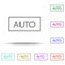 auto icon. Elements of photography in multi color style icons. Simple icon for websites, web design, mobile app, info graphics