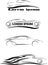 Auto images for icons, logos and trademarks, vector, illustration