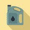 Auto motor oil icon, flat style