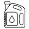 Auto motor oil icon, outline style