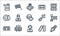 Auto racing line icons. linear set. quality vector line set such as accelerate, commentator, time, wheels, air filter, disc brake