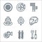 auto racing line icons. linear set. quality vector line set such as tools, shock breaker, turbo, helmet, engineering, car seat,