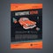 Auto Repair Services layout templates, automobile magazine cover, auto repair shop brochure, mockup flyer.