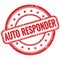 AUTO RESPONDER text on red grungy round rubber stamp
