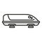 Auto roof box icon outline vector. Car travel