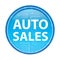 Auto Sales floral blue round button