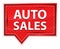 Auto Sales misty rose pink banner button