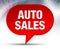 Auto Sales Red Bubble Background