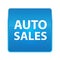 Auto Sales shiny blue square button