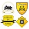 Auto service badges