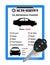 Auto service car check sheet with car remote key